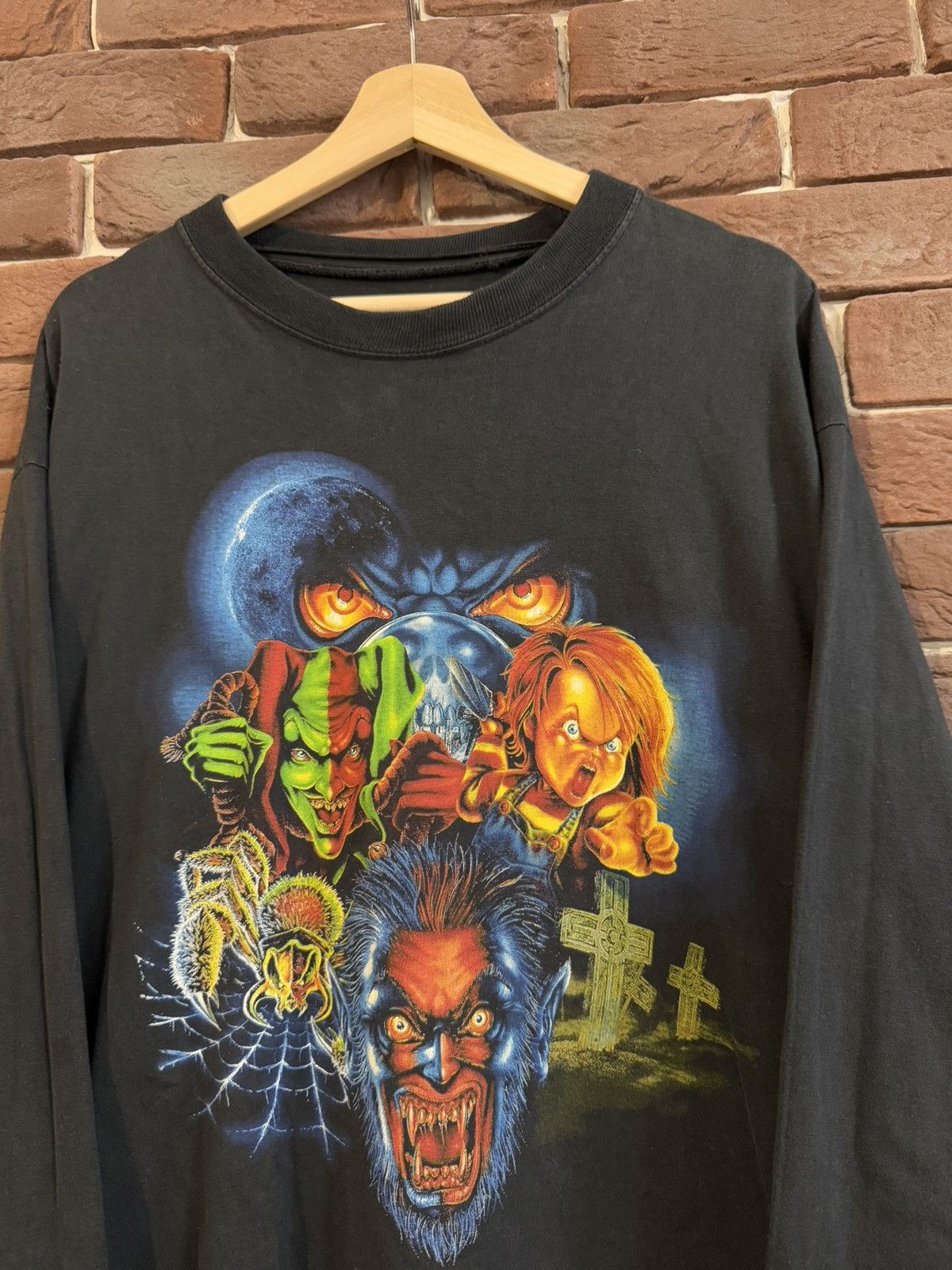 Band Tees Rare Vintage 1996 Thunderdome Wizard Gabber Band Tshirt 90s Size US XL / EU 56 / 4 - 3 Thumbnail