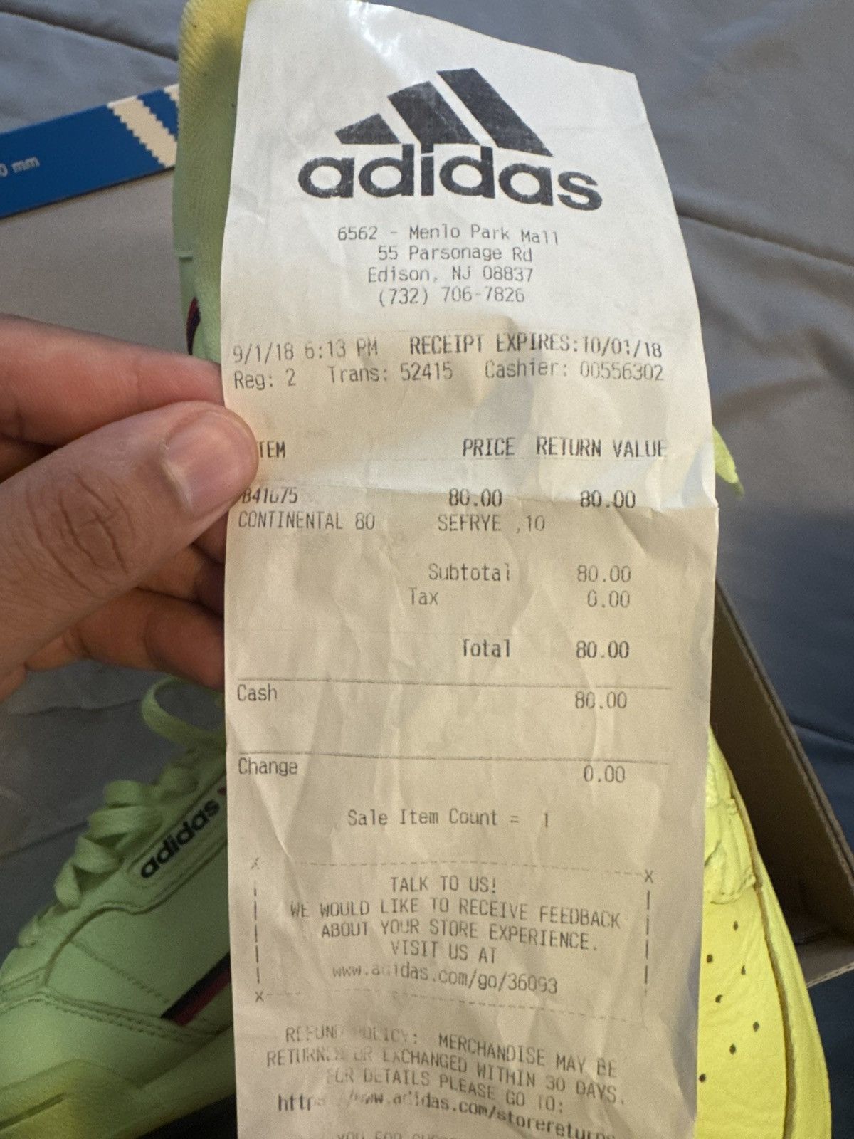 Adidas Adidas Continental 80 “Semi-Frozen Yellow” Size US 10 / EU 43 - 5 Thumbnail