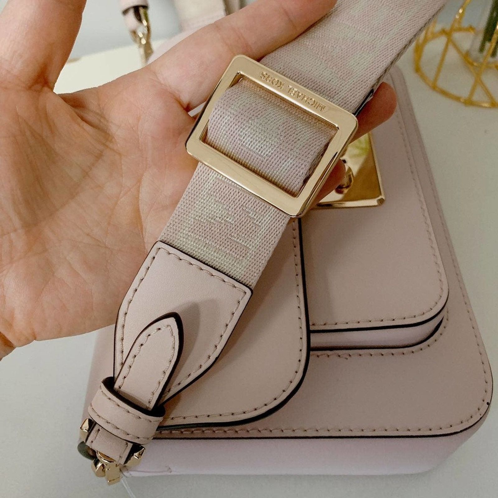 Michael Kors 35T2GS9M2L Sloan Editor Medium Bag Powder Blush