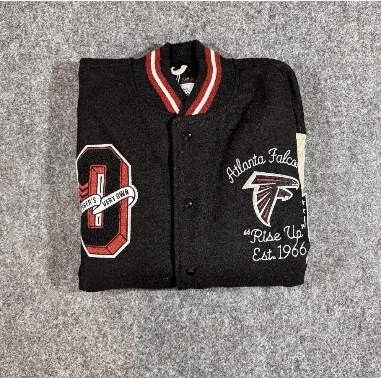 October's Very Own OVO x NFL Atlanta Falcons Varsity Jacket Black Size US XL / EU 56 / 4 - 6 Thumbnail
