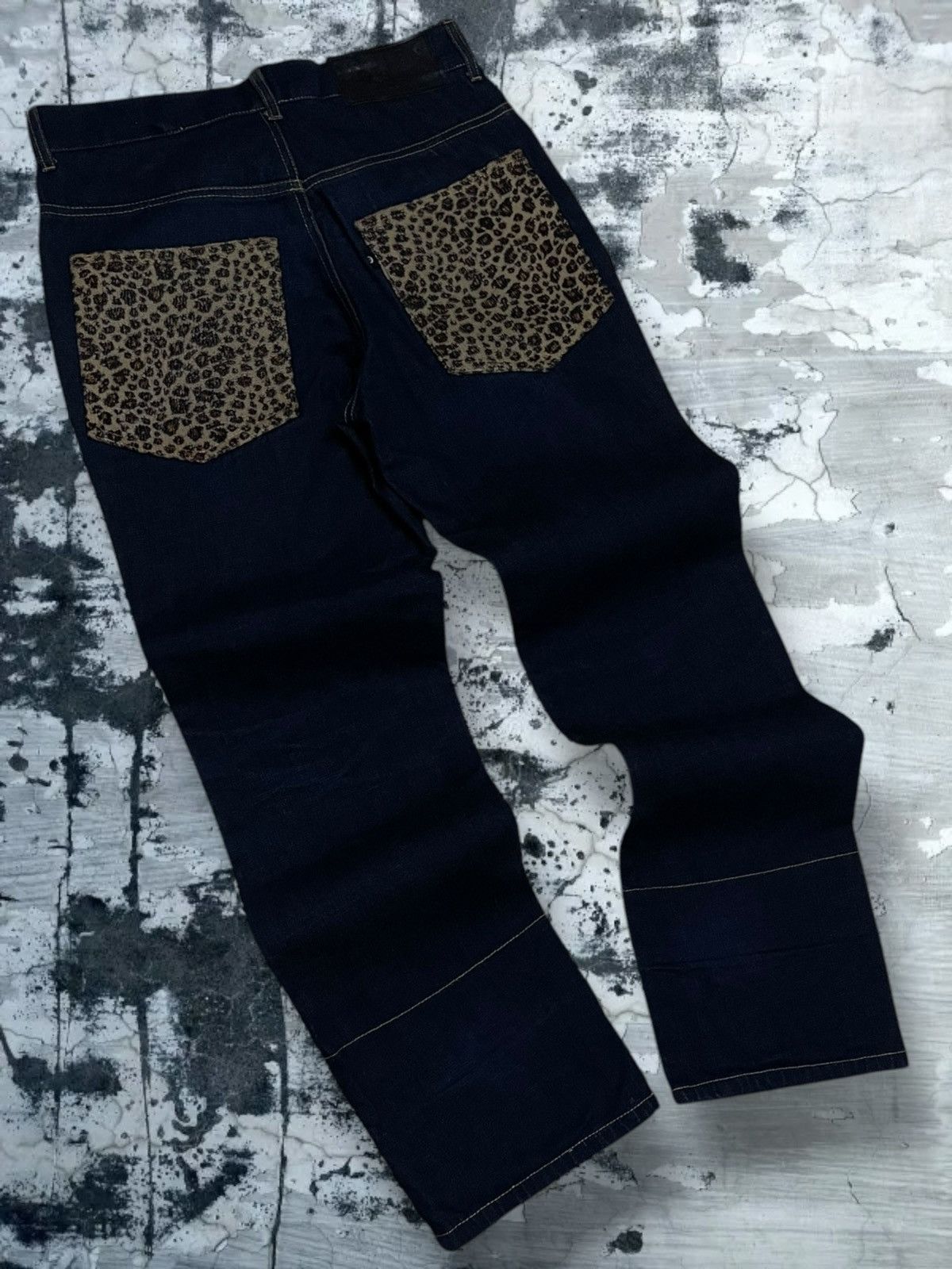 Japanese Brand Vintage Rare Japan Designer Ills Garments Leopard Art Denim Size US 32 / EU 48 - 10 Thumbnail