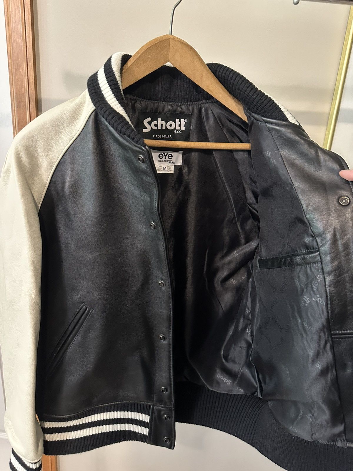 Junya Watanabe Junya Watanabe Schott Leather Jacket Size US M / EU 48-50 / 2 - 4 Thumbnail