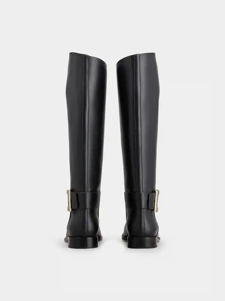 Roger Vivier o1s22i1n0325 Très Vivier Leather Boots in Black Size US 7 / IT 37 - 4 Thumbnail