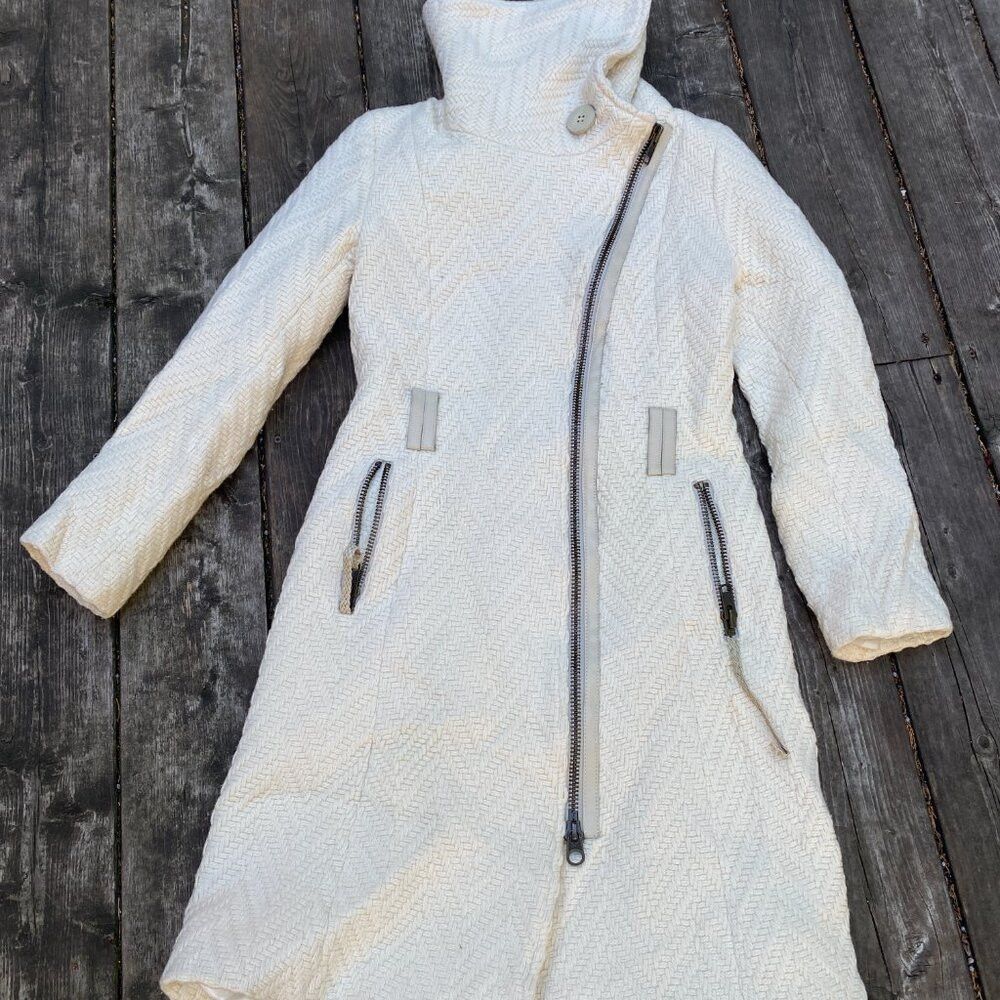 Mackage Vintage Mackage Virgin Wool Quilted Asymmetrical Collar Coa Size S / US 4 / IT 40 - 9 Thumbnail