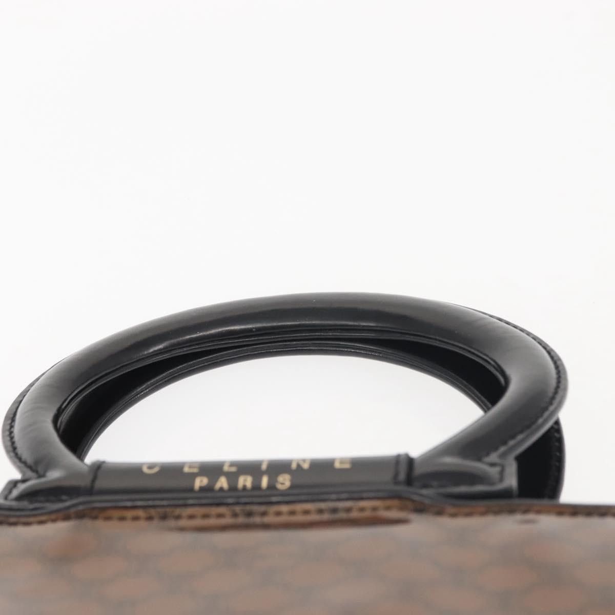 Celine CELINE Macadam Canvas Hand Bag Brown Gold Size ONE SIZE - 8 Thumbnail