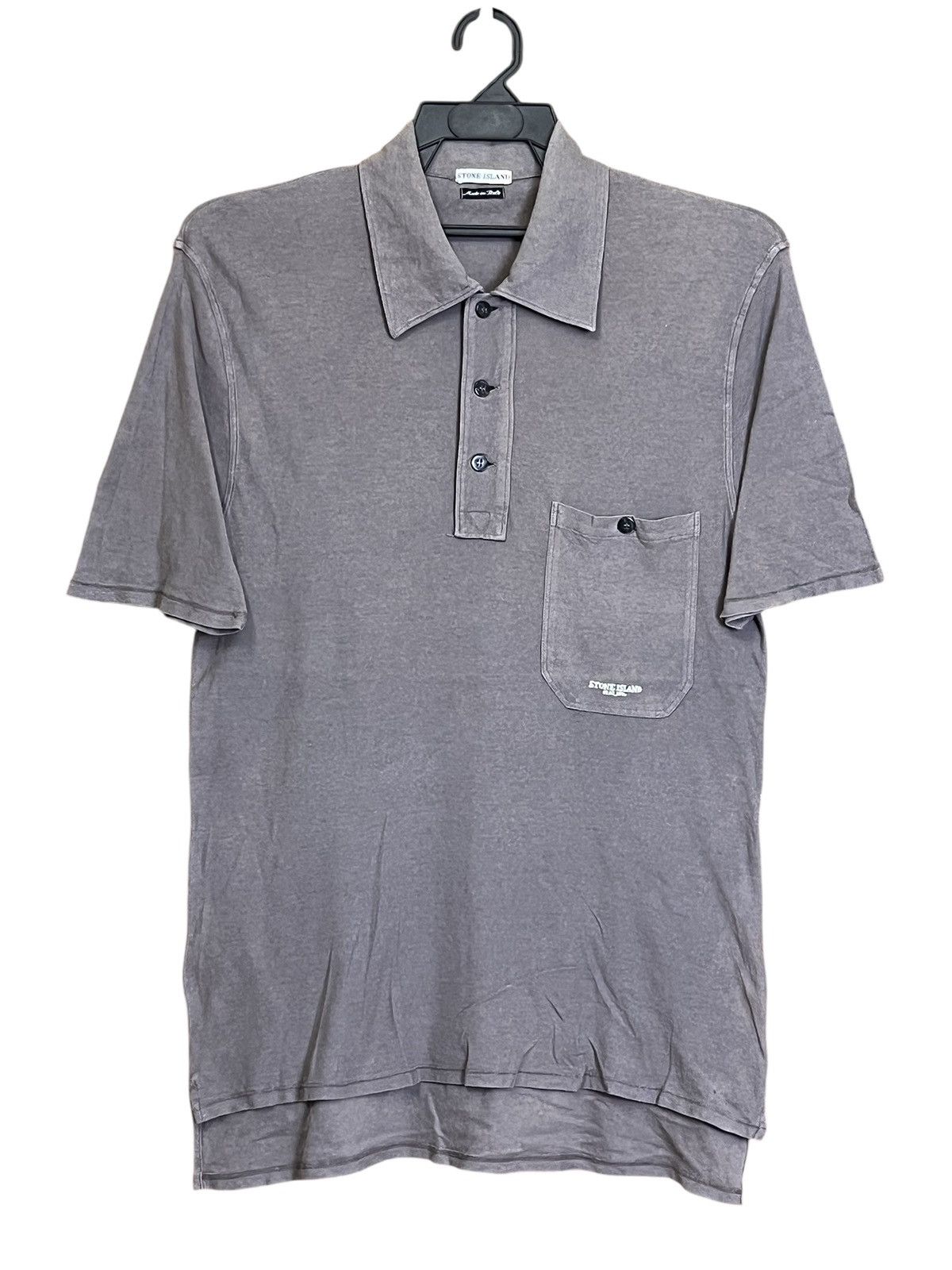 Stone Island Faded🔥Vintage STONE ISLAND distressed pockets polo shirts Size US S / EU 44-46 / 1 - 1 Thumbnail