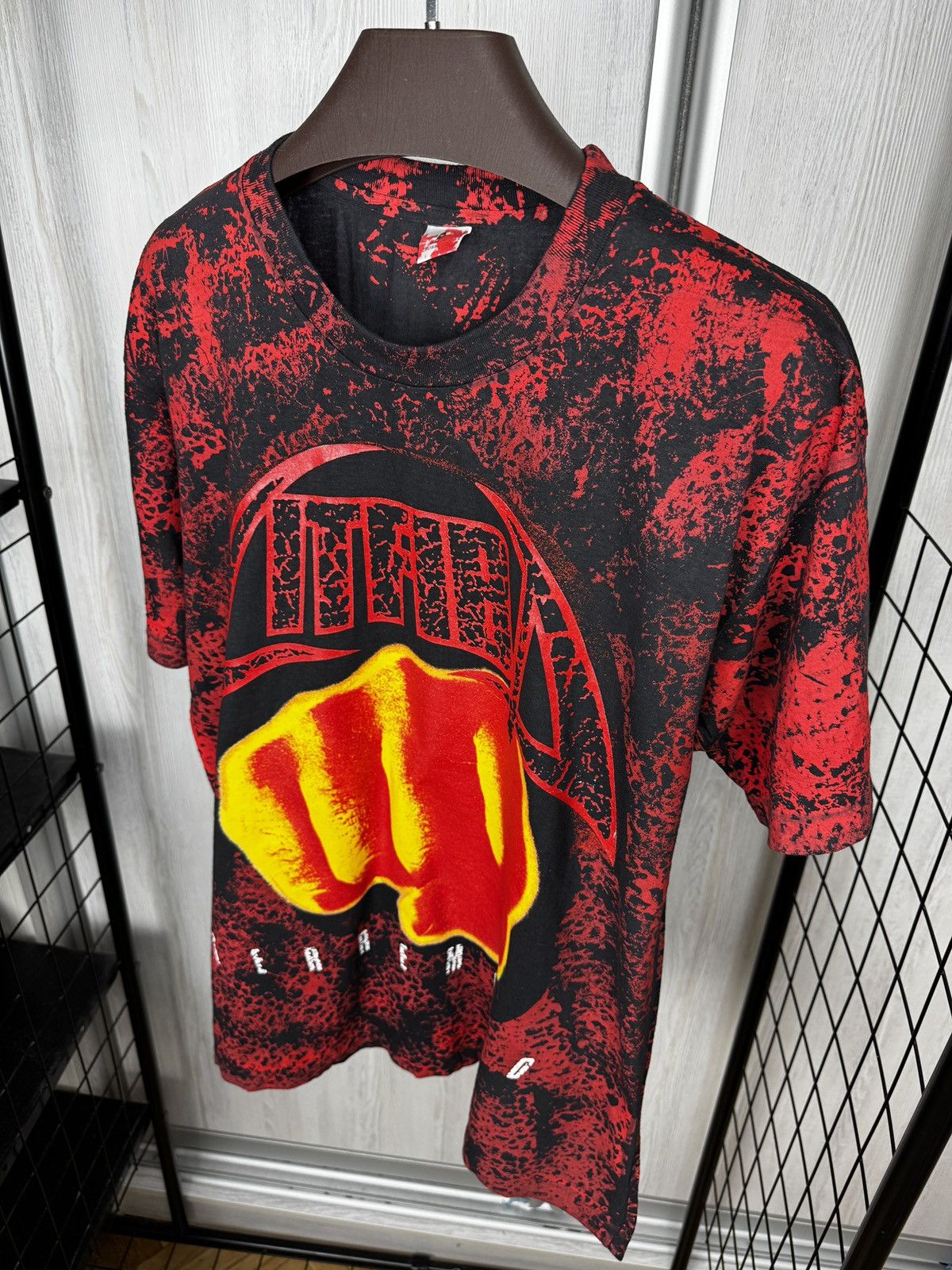 Band Tees Vintage LITFIBA “Terremoto” 90s Band Tee – Size L-XL Size US XL / EU 56 / 4 - 7 Thumbnail