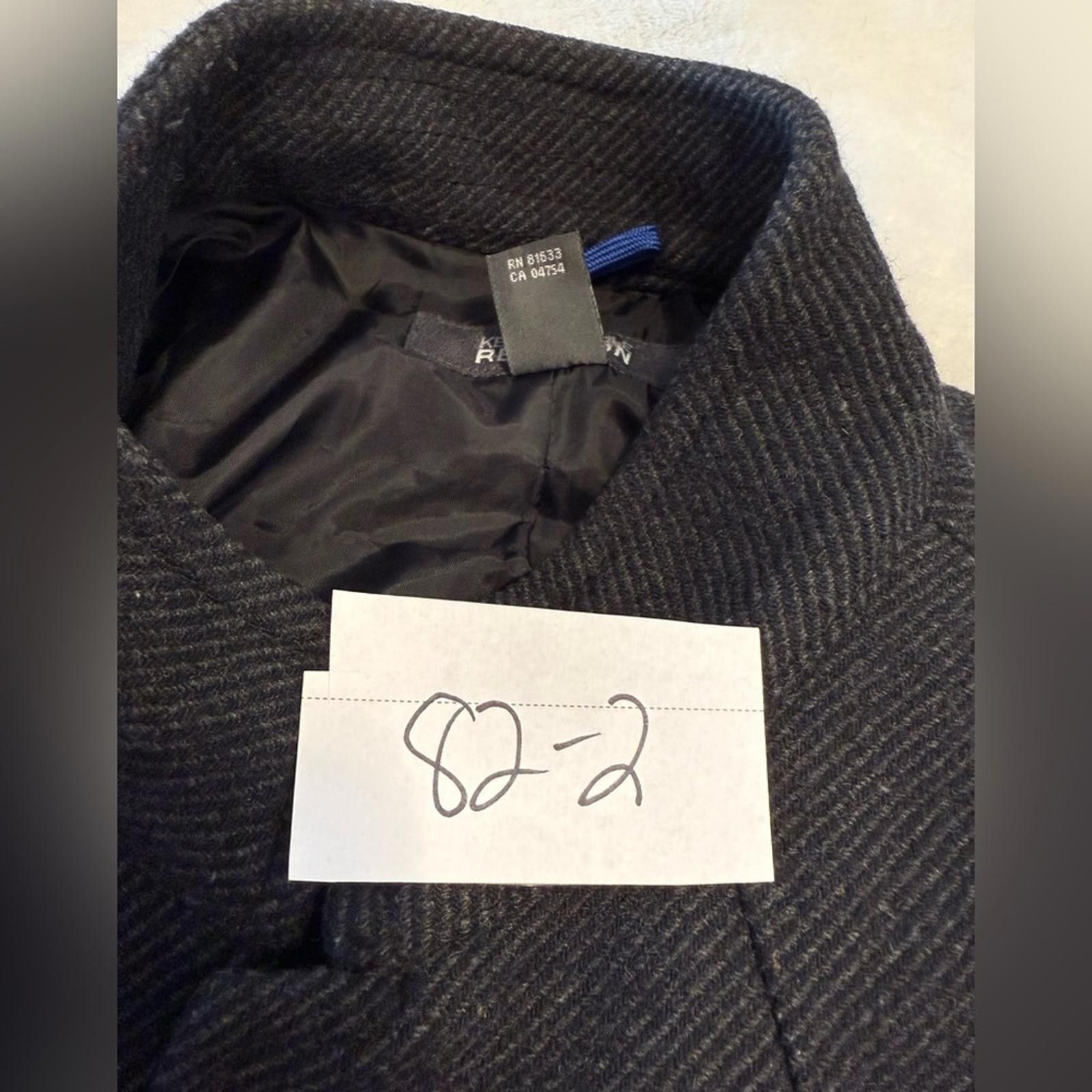 Other Kenneth Cole wool blend gray coat pockets SZ 44” XL Size US XL / EU 56 / 4 - 12 Thumbnail