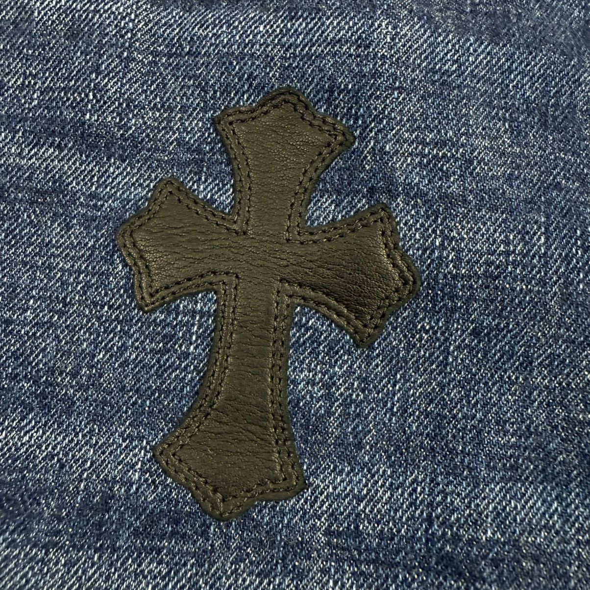 Chrome Hearts Chrome Hearts Turbo Diesel Cross Patch Jean Shorts Size US 29 - 3 Thumbnail