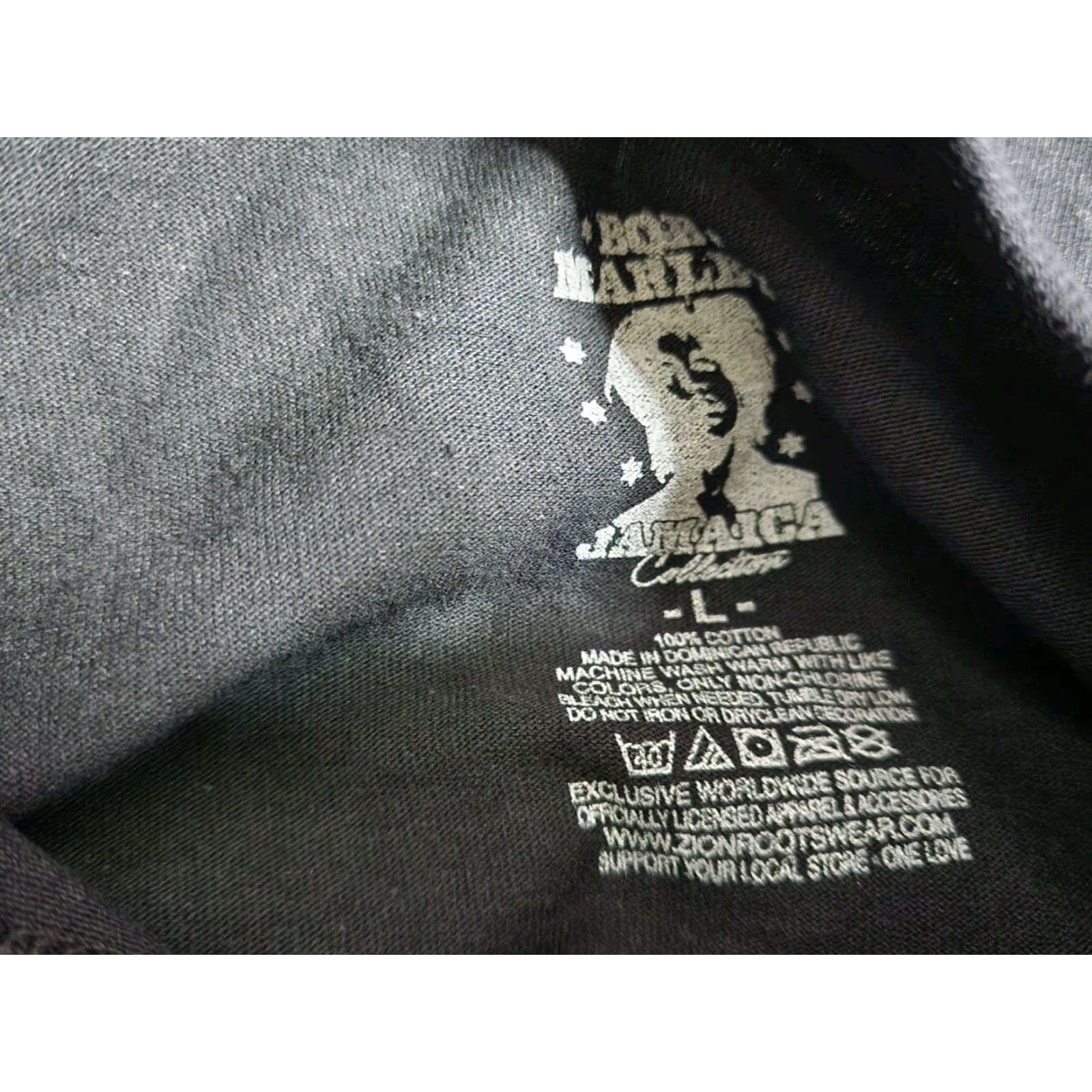 Vintage Mens L Zion Rootswear Bob Marley Kingston Jamaica T Shirt Size US L / EU 52-54 / 3 - 4 Thumbnail