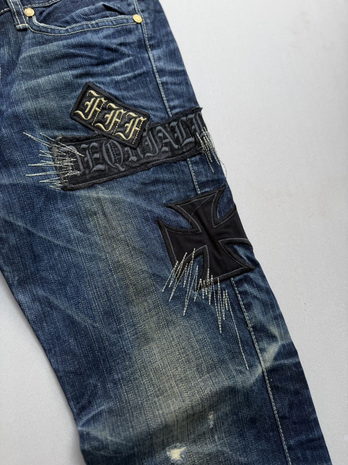 Japanese Brand Dixie flare jeans Size US 28 / EU 44 - 4 Thumbnail