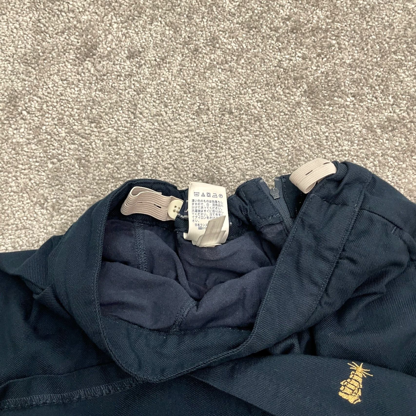 Lands' End Lands' End A-Line Skirt Womens 14 Navy Blue Knee Length Adjustable Waist Skort Size 36" / US 14 / IT 50 - 4 Thumbnail