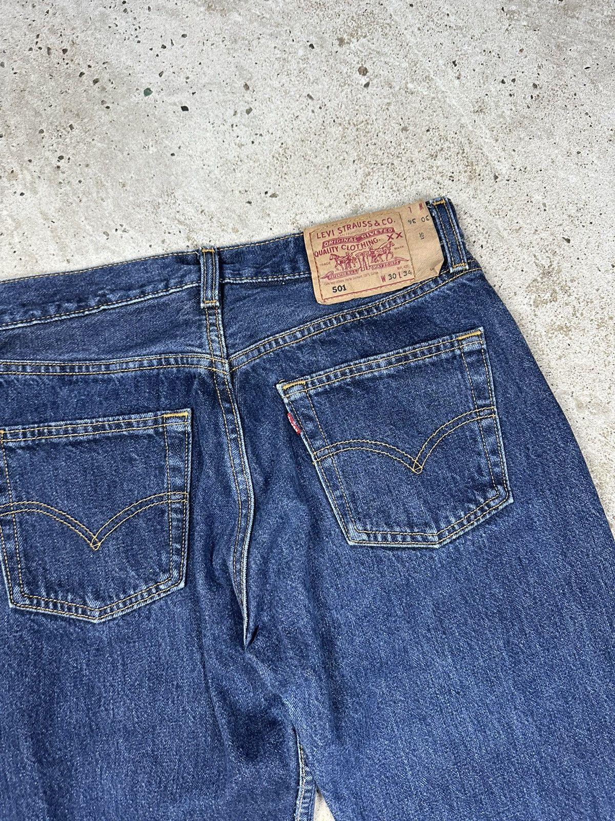 Levi's × Vintage Vintage 1998 Levi’s 501 Blue Denim Pants Jeans 90s Size US 29 - 13 Thumbnail