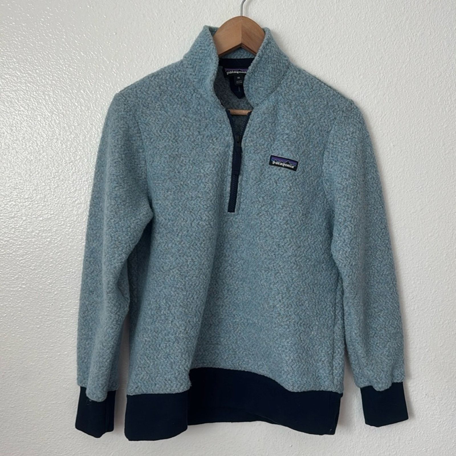 Patagonia Patagonia XS Women’s Woolyester Fleece Pullover in Blue Size XS / US 0-2 / IT 36-38 - 3 Thumbnail