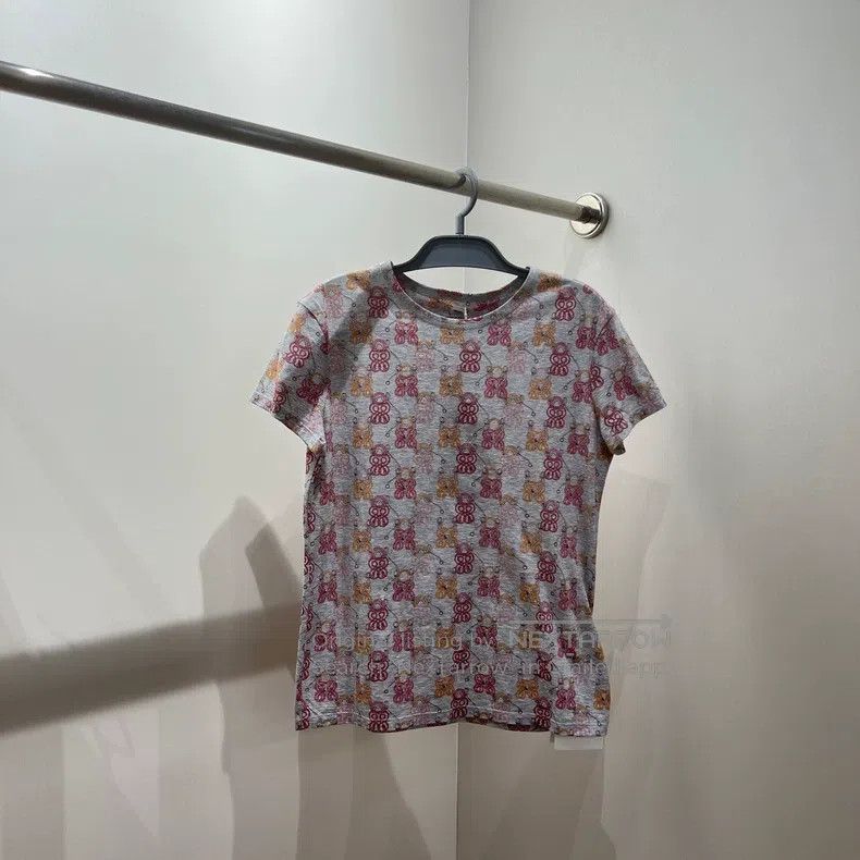 Hermes Hermes All-over Bow Knot Round Neck Short Sleeve Size XS / US 0-2 / IT 36-38 - 1 Thumbnail