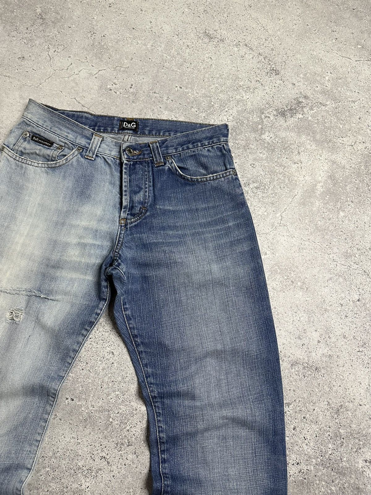 Dolce & Gabbana VTG Rare Y2K Dolce & Gabbana Two Color Distressed Pants Size US 30 / EU 46 - 14 Thumbnail