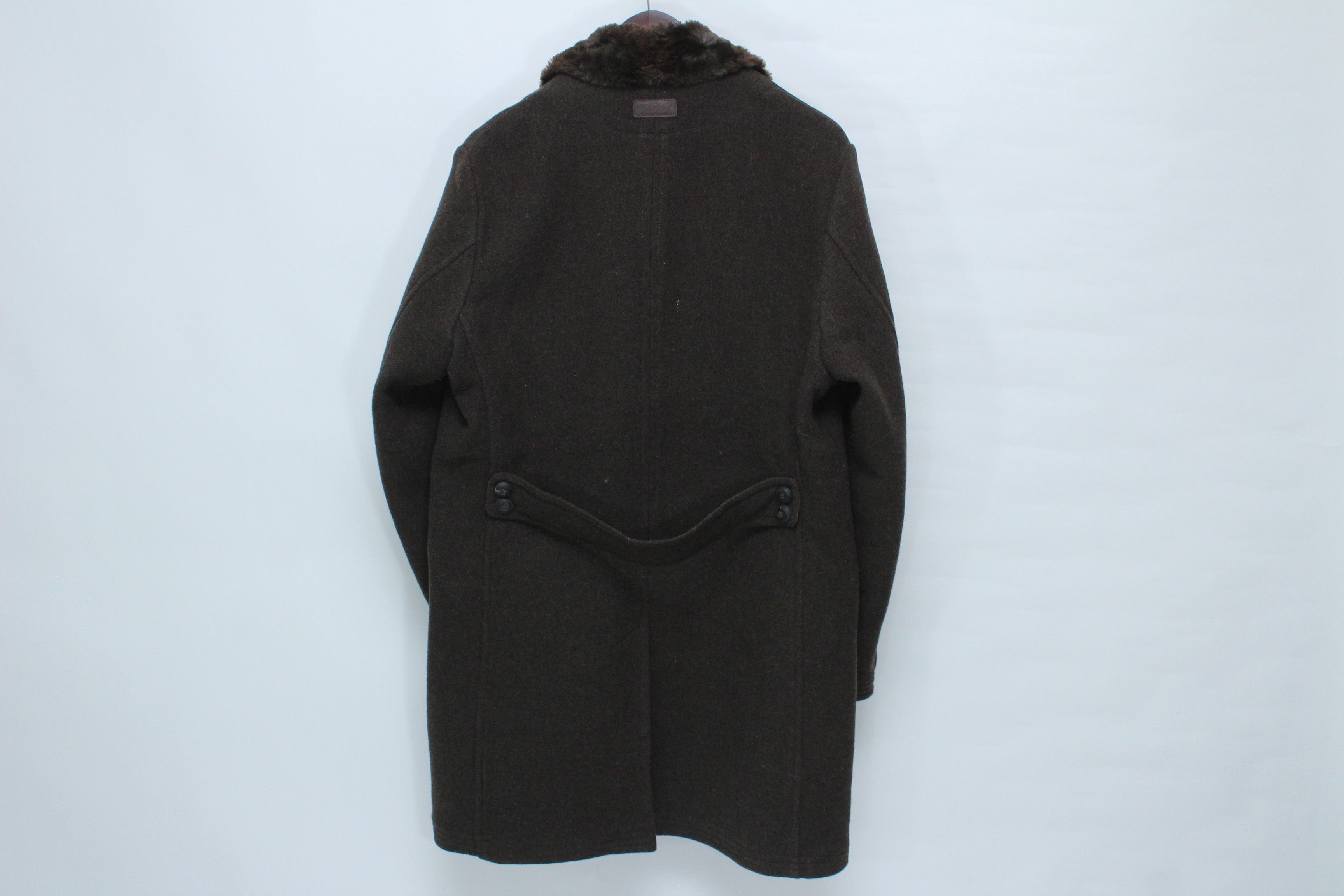 Marlboro Classics Marlboro Classics MCS Wool Plaid Coat with Fur Collar Size US M / EU 48-50 / 2 - 3 Thumbnail