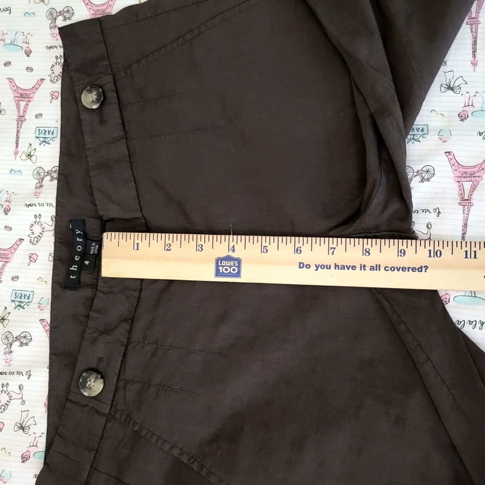 Theory Theory Cropped Pants Women's brown Size 4 NEW Size 27" / US 4 / IT 40 - 3 Thumbnail