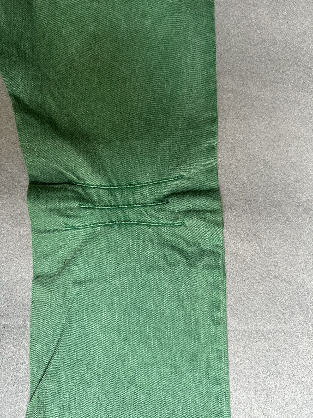Japanese Brand FLARE Difference Rupert Green Denim Size US 31 - 14 Thumbnail