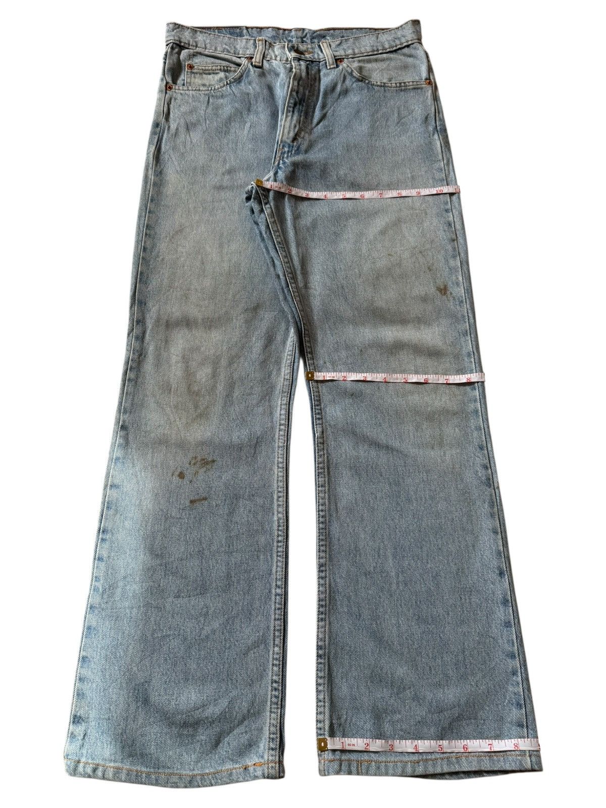 Levi's Vintage 90s Levis 617 Orange Tab Mud Wash Flare Jeans Size US 30 / EU 46 - 8 Thumbnail