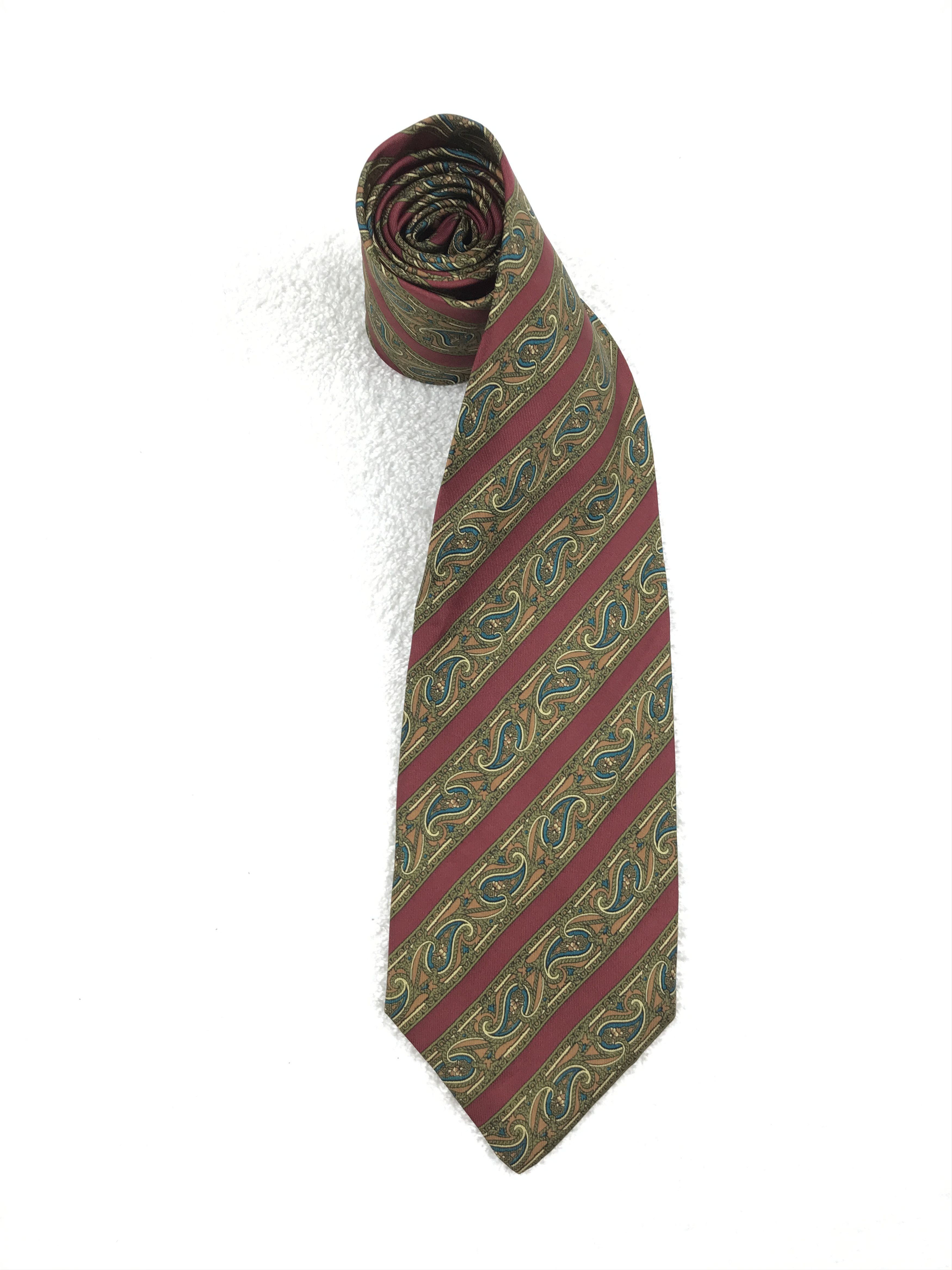 Vintage Vintage a.testoni Silk Necktie Size ONE SIZE - 2 Thumbnail