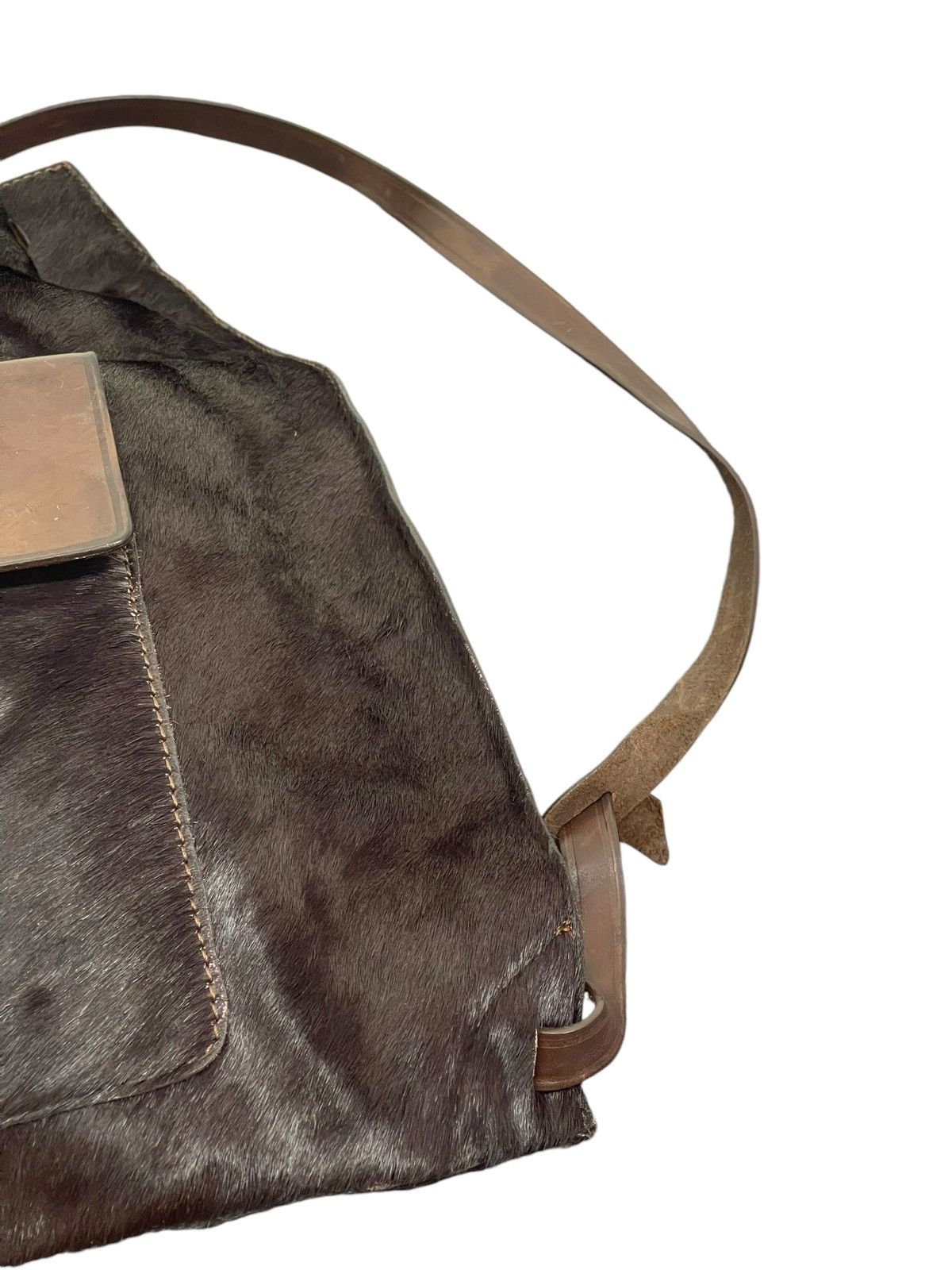 Genuine Leather Calf Hair Leather Re Creation Backpack Bag 5🟩 Size ONE SIZE - 9 Thumbnail