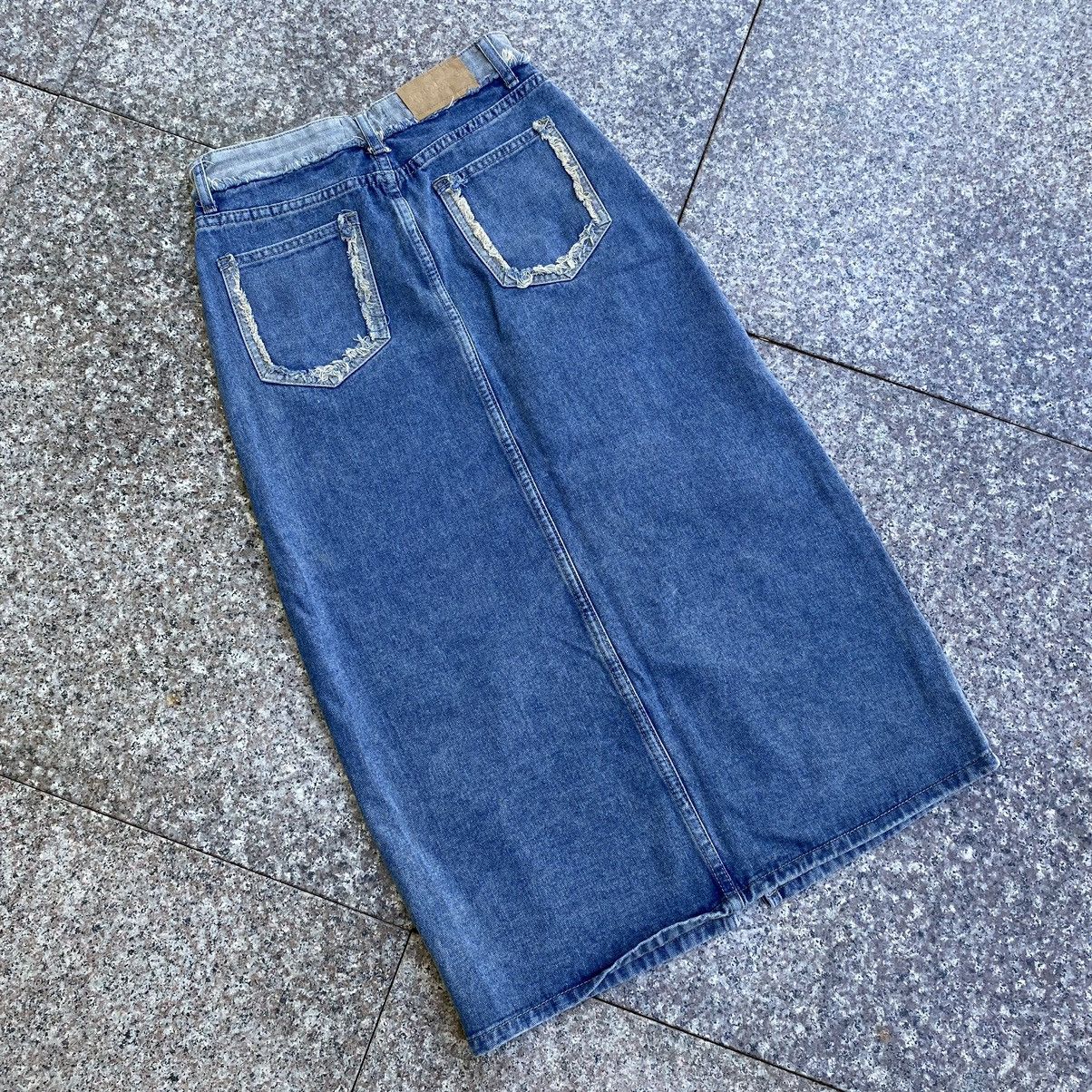 Icicle denim skirt