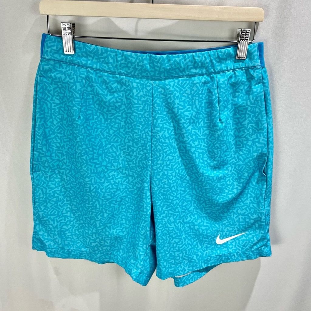 Nike Nike Mens Premier Gladiator 7" Shorts in Teal Print Size M Size US 30 / EU 46 - 2 Thumbnail