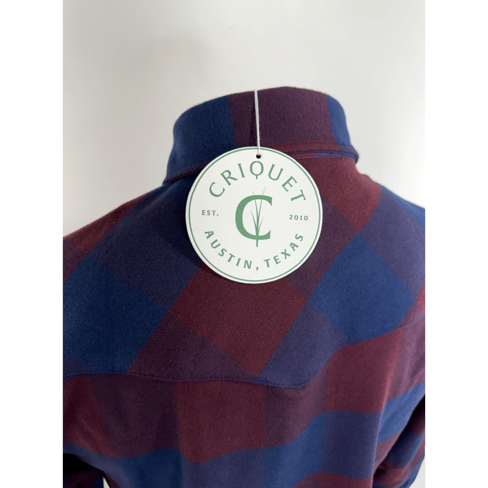 Vintage Criquet Austin Shacket - Red/Blue Plaid Flannel Heavy 3 Pocket Snap Closure S Shirt Mens Adult Regular XS-Size? Size US S / EU 44-46 / 1 - 5 Thumbnail