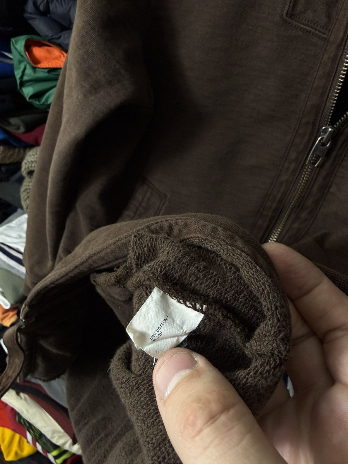Gap Vintage GAP Brown Zip Hoodie Full Zip Faded Distressed Size US S / EU 44-46 / 1 - 9 Thumbnail
