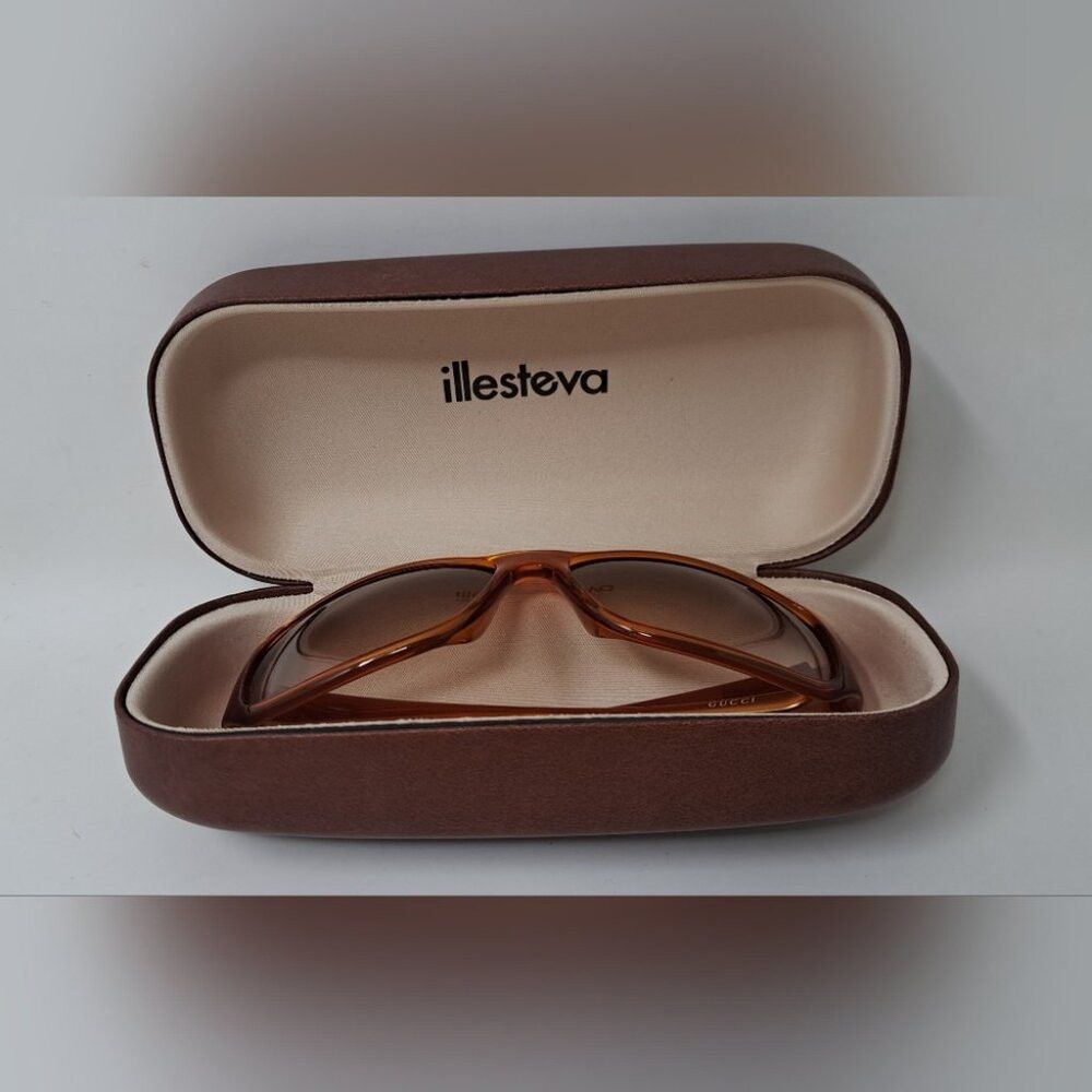 Gucci Gucci Sunglasses Vintage 90s Y2K Tom Ford Orange Brown GG25 Size ONE SIZE - 8 Thumbnail