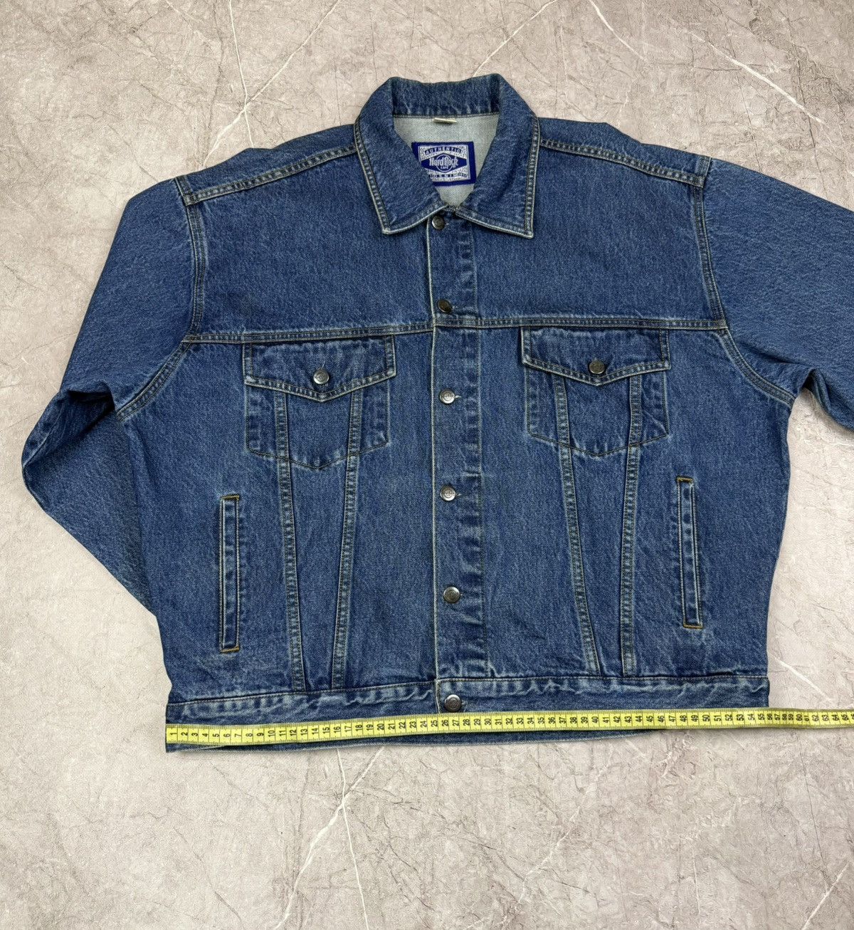 Hard Rock Cafe Vintage Hard Rock Cafe Jeans Jacket Size US XL / EU 56 / 4 - 14 Thumbnail