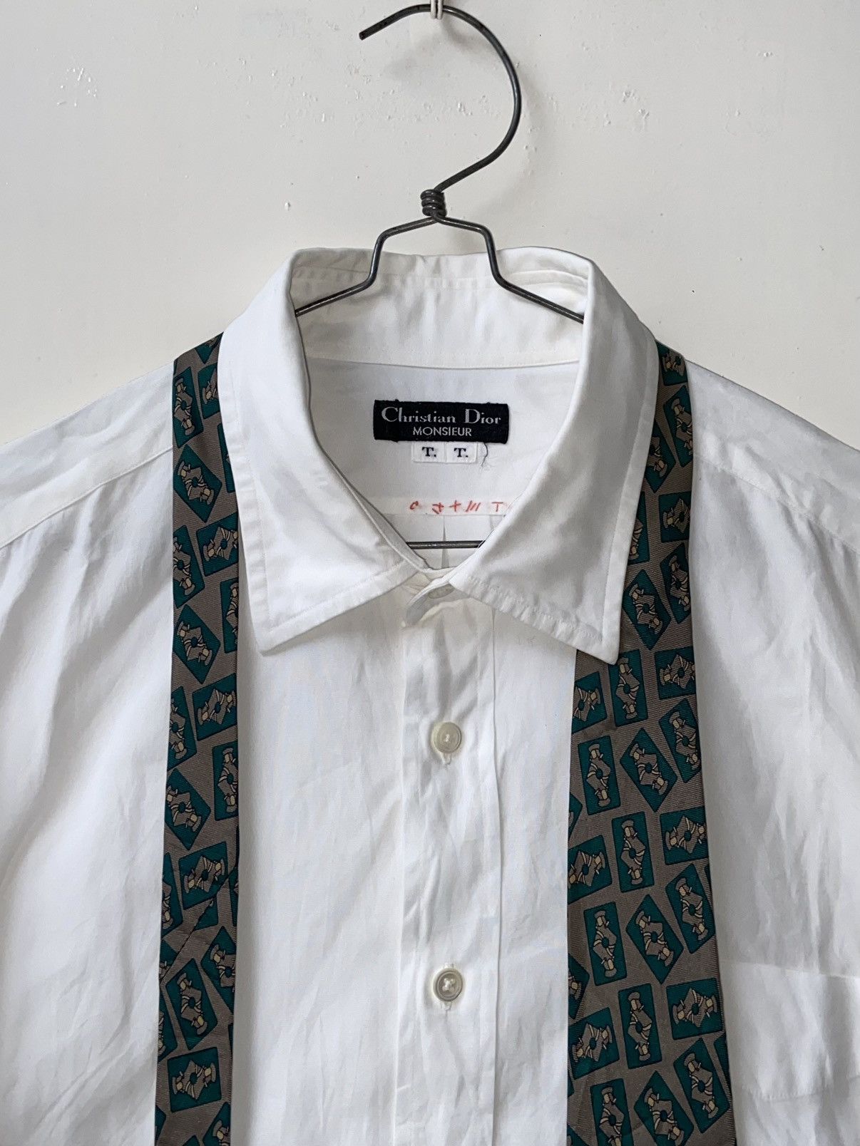 Christian Dior Monsieur CHRISTIAN DIOR MONSIEUR White Shirt Tie Size US M / EU 48-50 / 2 - 11 Thumbnail