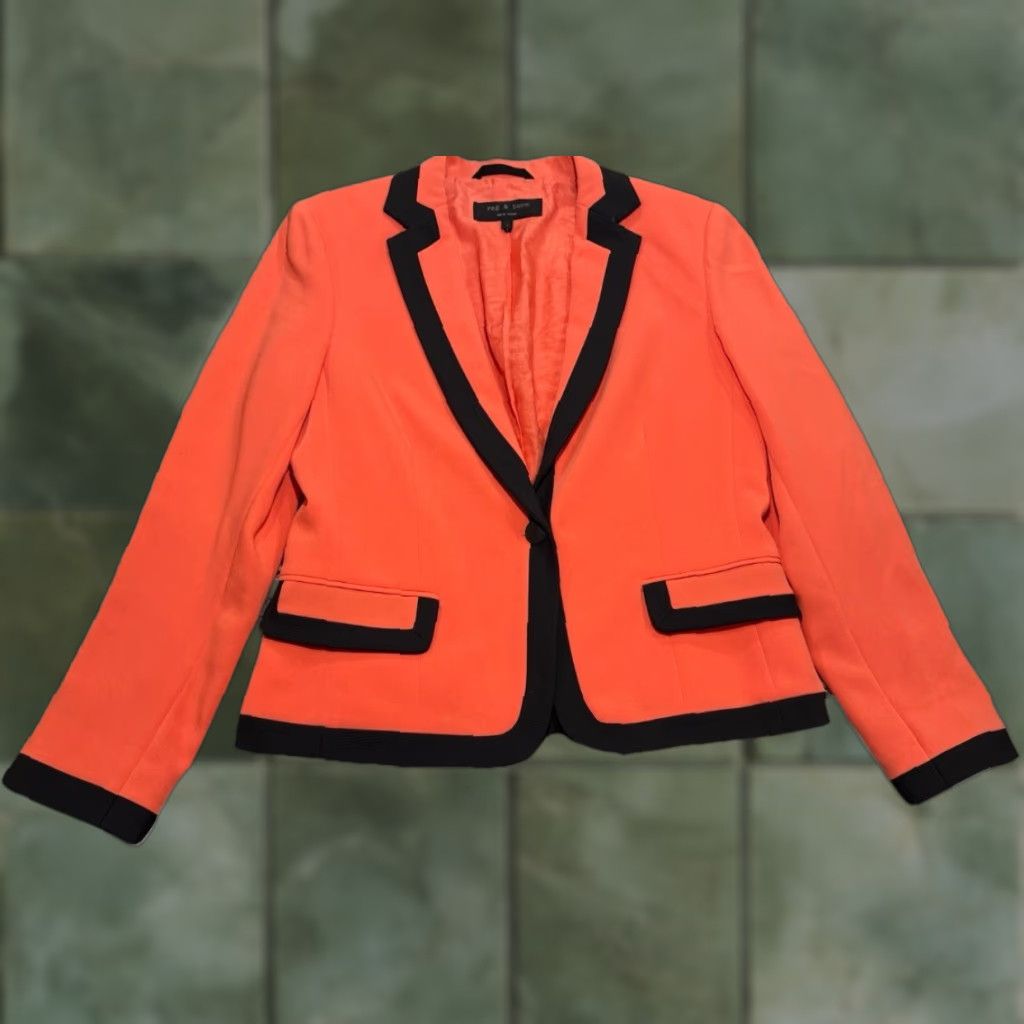 Rag & Bone Rag & Bone Eton Single Button Blazer Jacket Orange Size 4 Women Blazer Casual Workwear Vintage No N/A Size S / US 4 / IT 40 - 1 Thumbnail