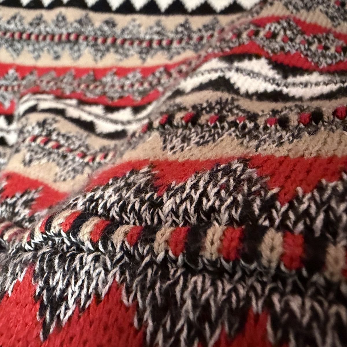 Other Vintage Cotton Sweater Sz Large Essential Elements Geometric Size US L / EU 52-54 / 3 - 3 Thumbnail
