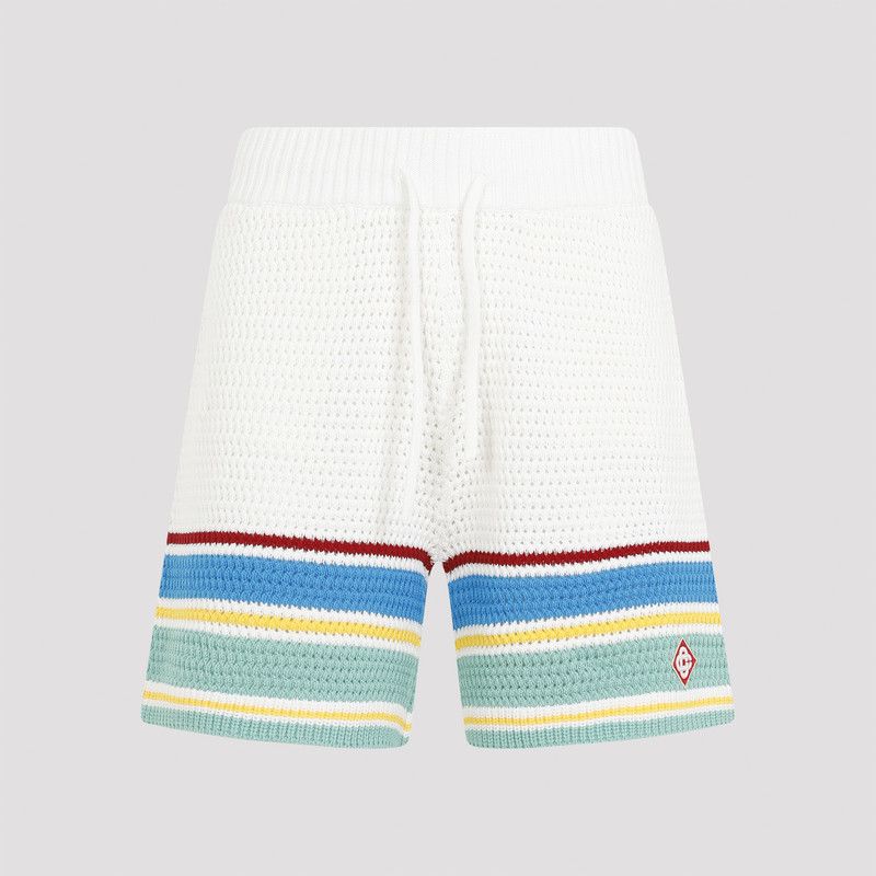 Casablanca o1mle0326 Crochet Effect Tennis Shorts in Multicolor Size US 38 / EU 54 - 2 Thumbnail