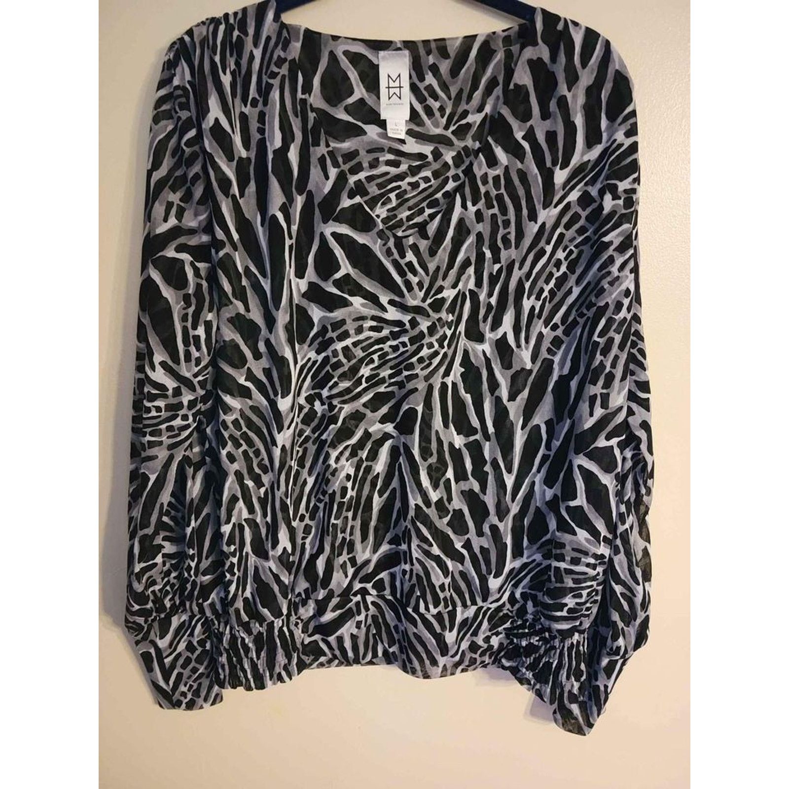 Unknown London Marc Bouwer Black/Gray Long Sleeve L Size L / US 10 / IT 46 - 6 Thumbnail