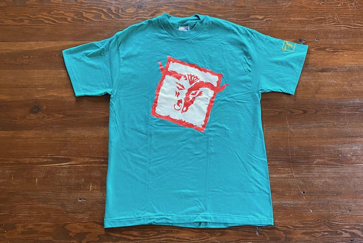 Hanes × Vintage Vintage ‘91 Red Sage Bull Skull Turquoise Single Stitch Tee Size US L / EU 52-54 / 3 - 2 Thumbnail