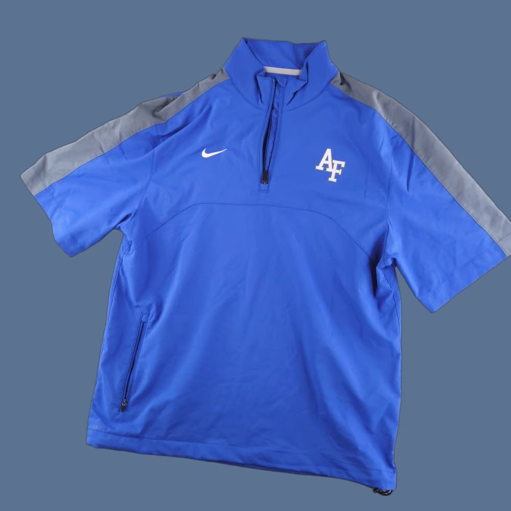 Nike Nike Jacket Mens Medium Blue Track Windbreaker Air Force Swimming Warm Up Size US M / EU 48-50 / 2 - 1 Thumbnail
