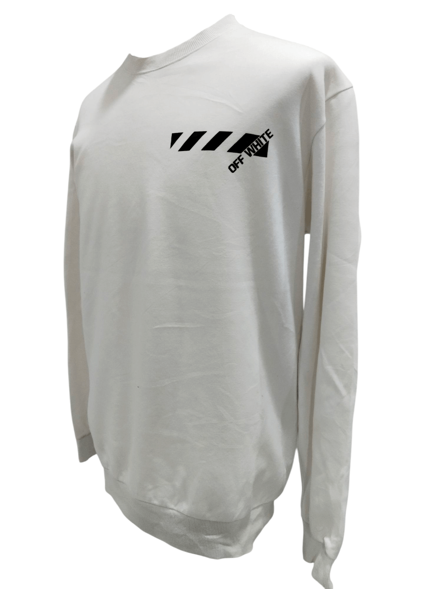 Japanese Brand × Vintage Off-White X Virgil Abloh Costum made Big Logo Sweatshirt Size US XL / EU 56 / 4 - 3 Thumbnail