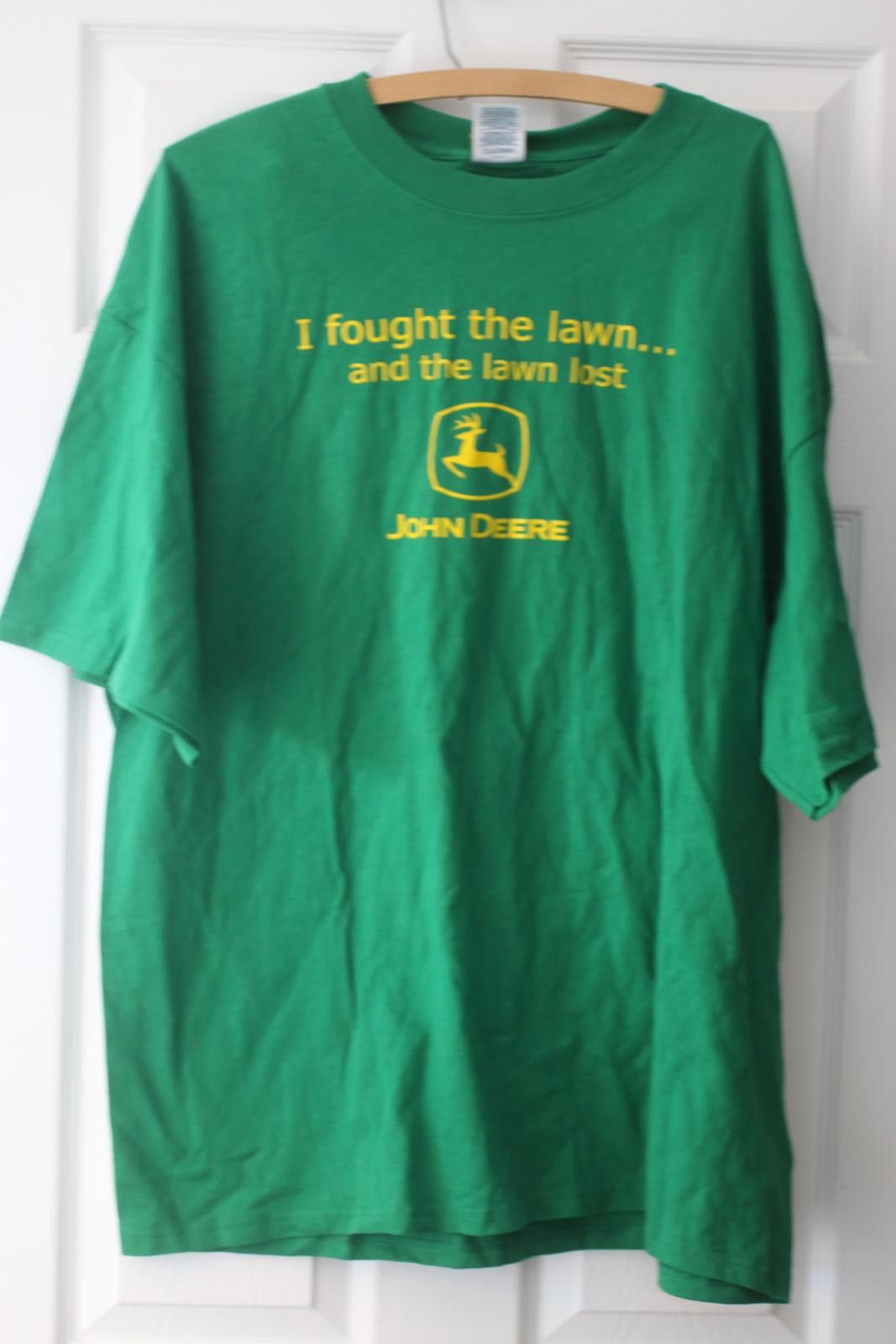 John Deere John Deere T-Shirt I Fought the Lawn Logo Size 2XL NWT w/tag Size XXL / US 16-18 / IT 52-54 - 1 Thumbnail
