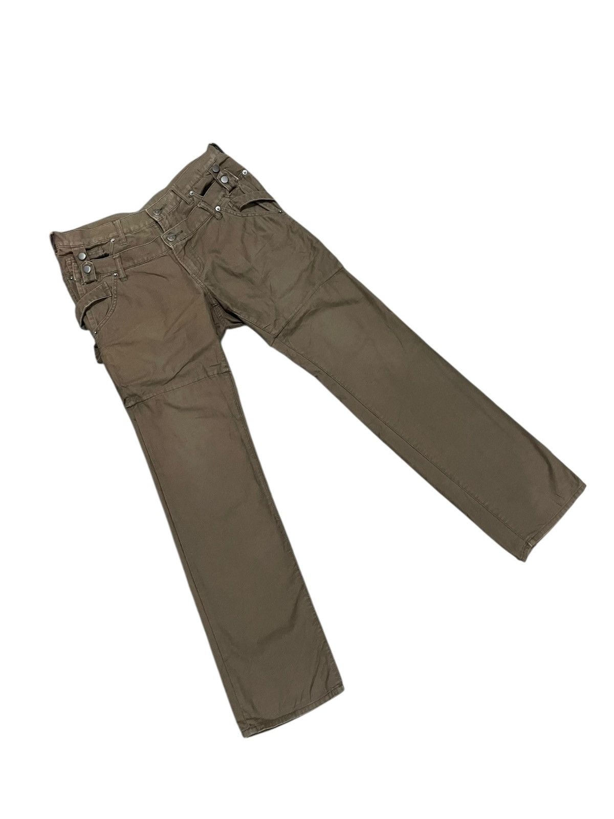 If Six Was Nine PPFM Double Waist Punk Rock Pants Size US 32 / EU 48 - 6 Thumbnail