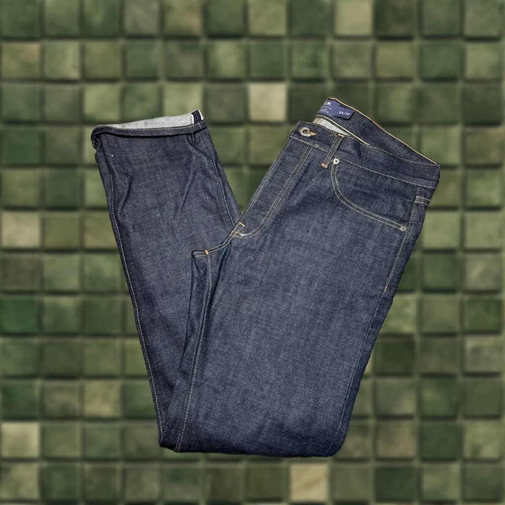 Club Monaco VINTAGE? CLUB MONACO Jeans Slim Indigo Dark Selvedge Denim 33x32 RARE SAMPLE Mens Slim Straight Blue Jeans 32 Inseam Regular Size 33 Size US 33 - 1 Thumbnail
