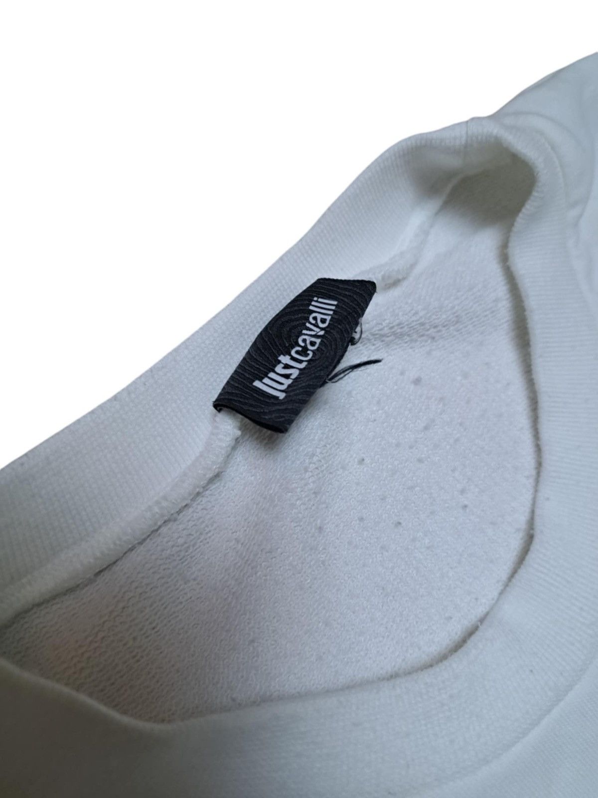 Just Cavalli White Crewneck sweatshirt big embroidery Size US M / EU 48-50 / 2 - 3 Thumbnail