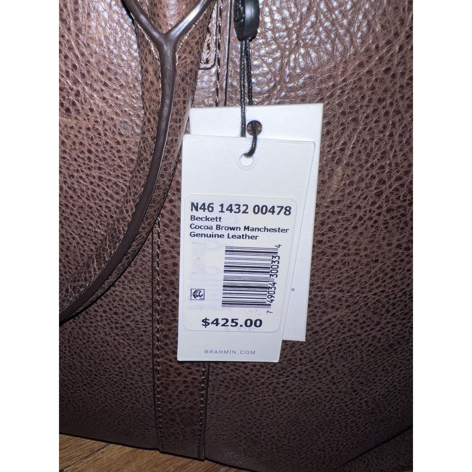 BRAHMIN Brahmin Beckett genuine leather men laptop bag B000514 Size 40 - 11 Thumbnail