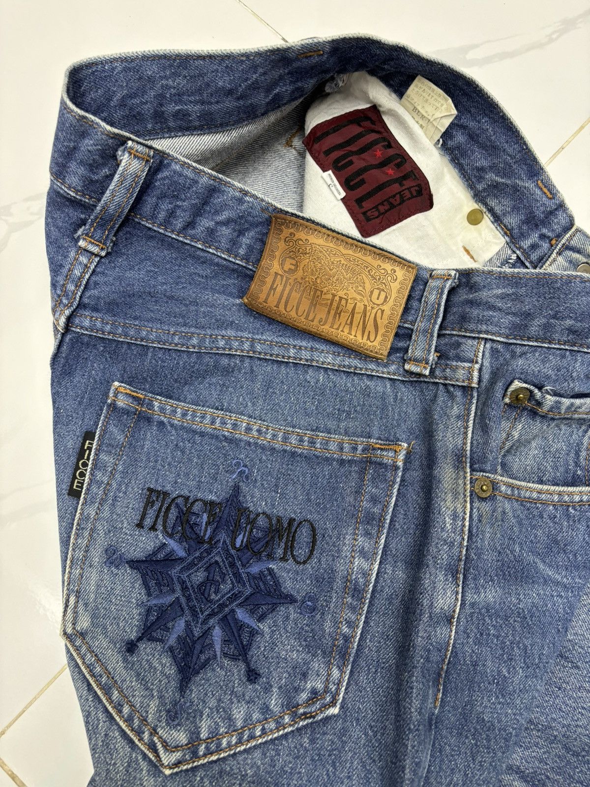 Yoshiyuki Konishi Yoshiyuki Konishi Ficce Uomo Wide Straight Leg Denim Jeans Size US 32 / EU 48 - 14 Thumbnail