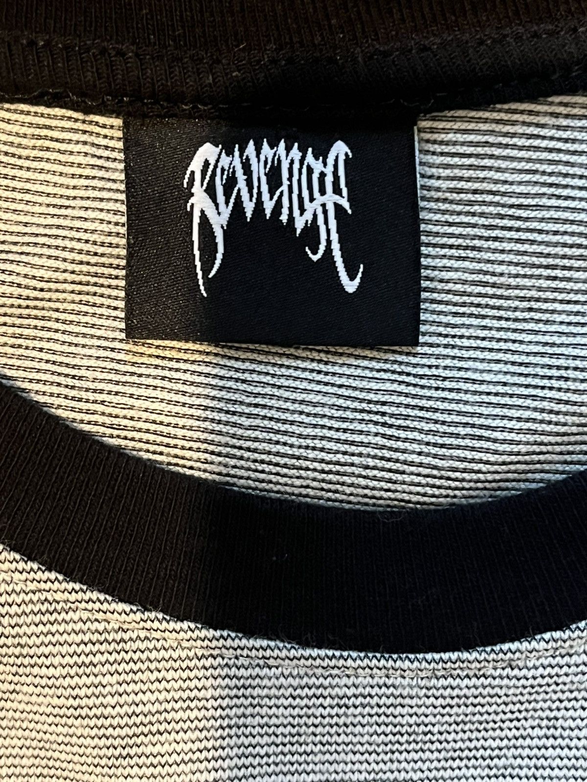 Revenge Revenge blurred mini striped tee shirt Size US M / EU 48-50 / 2 - 2 Thumbnail
