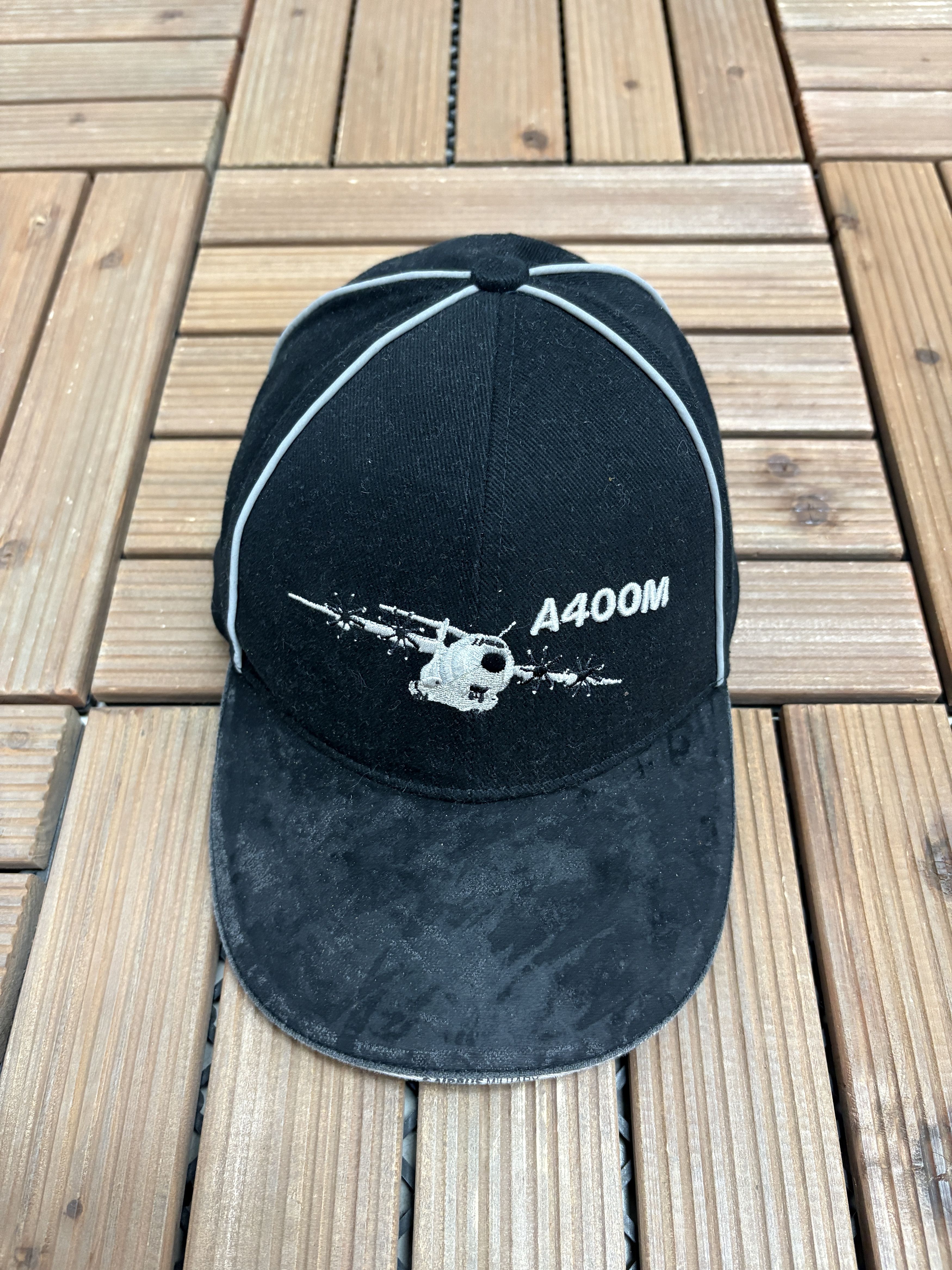 Vintage Airbus A400M Atlas Vintage Metal Clasp Black Hat Size ONE SIZE - 2 Thumbnail