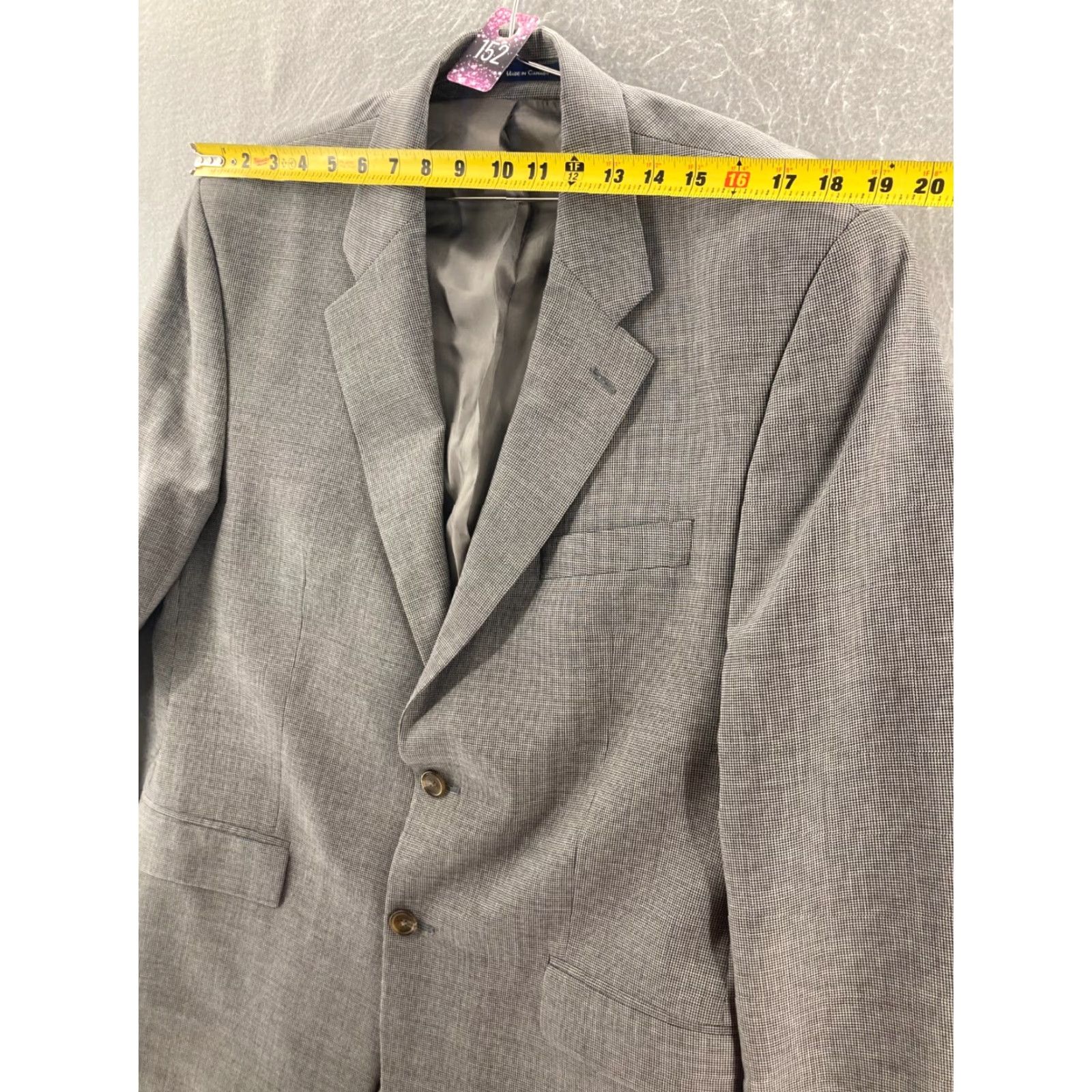 Chaps Chaps Sport Coat Mens 42 R Wool Cashmere Blend Jacket Coat, Gray, Jacket, 2 Piece, Classic Fit, 42 Chest, Regular Length, Men, Sports, Brand: Chaps Size US XS / EU 42 / 0 - 5 Thumbnail