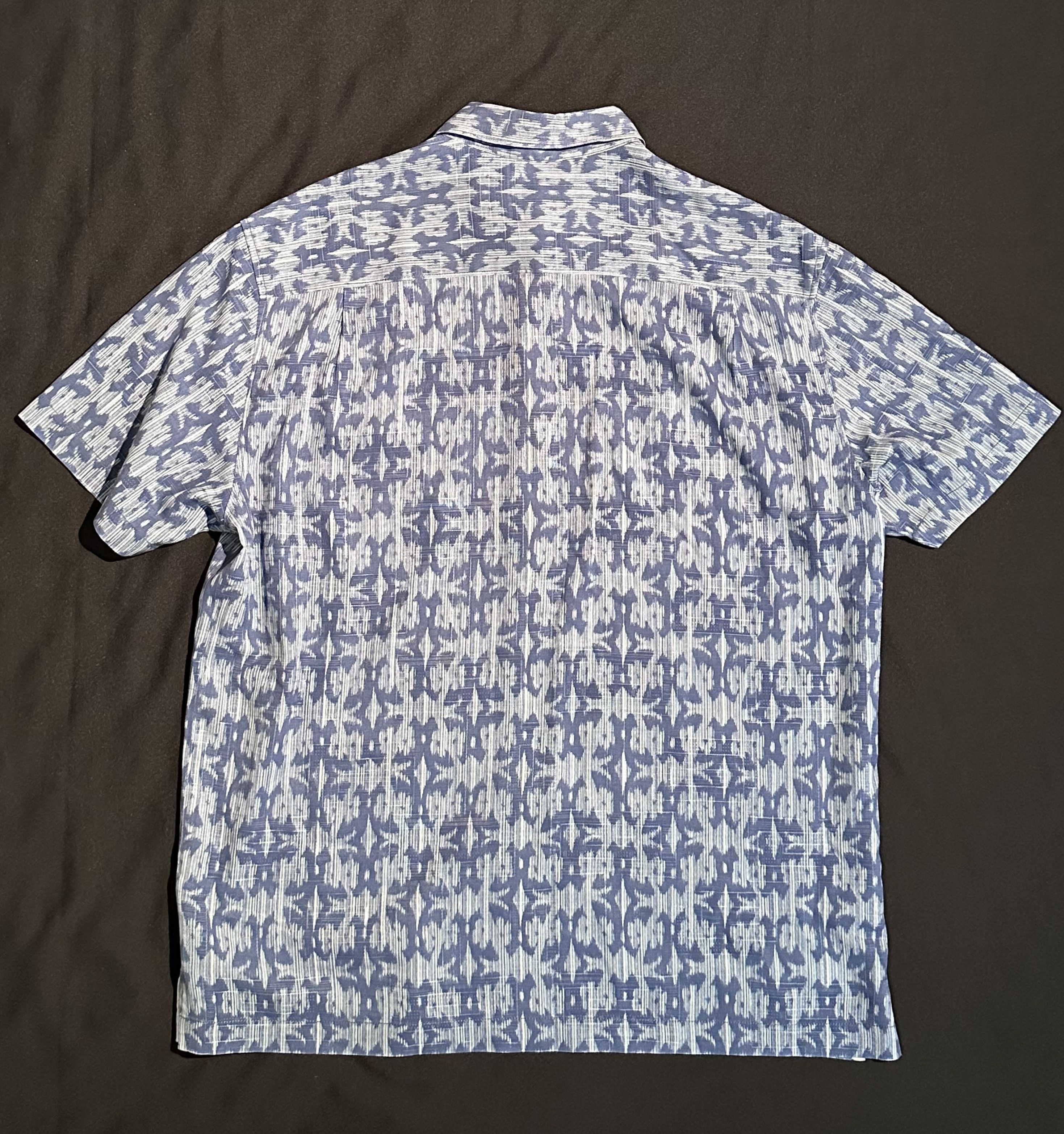 Tommy Bahama Tommy Bahama Blue Silk Hawaiian Shirt Size US L / EU 52-54 / 3 - 11 Thumbnail